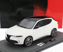 ALFA ROMEO - TONALE TRIBUTO TETTO NERO 2023 - CON VETRINA - BIANCO ALFA - BIANCO NERO
