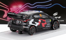 Modellino di auto da rally Toyota Gazoo Racing nero e rosso con il numero 69 e i loghi degli sponsor, in vendita su Vroomi.