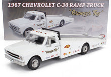 CHEVROLET - C-30 TRUCK RAMP CAR TRANSPORTER GRUMPY'S TOY 1967 - BIANCO - Vroomi