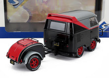 VOLKSWAGEN - T1 VAN KOOL COMBI SPORT CON RIMORCHIO 1950 - NERO ARGENTO ROSSO - Vroomi