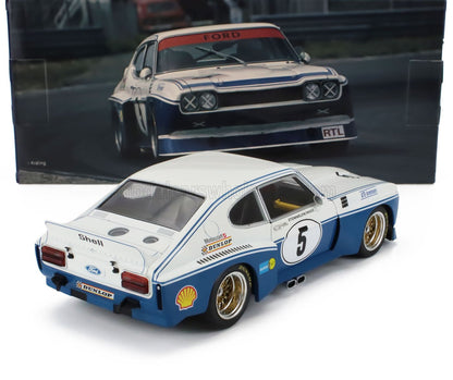 FORD ENGLAND  CAPRI RS 3100 N 5 ETCC ZANDVOORT 1974 DIETER GLEMSER - TOINE HEZEMANS - BLU BIANCO - Vroomi