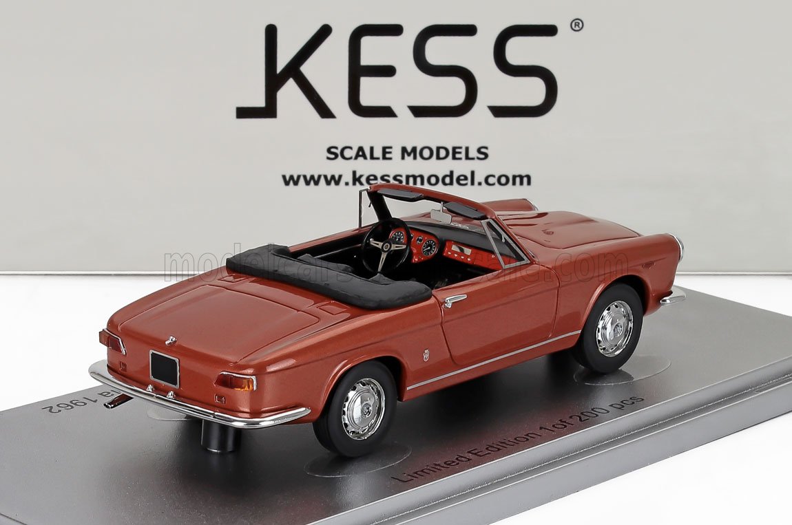 ALFA ROMEO - 2600 SPIDER CABRIOLET OPEN SPECIALE GHIA 1962 - COPPER MET - Vroomi