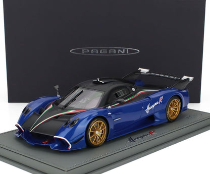 PAGANI - HUAYRA R 2021 - CON VETRINA - CON VETRINA - BLU FRANCIA - BLU OPACO NERO