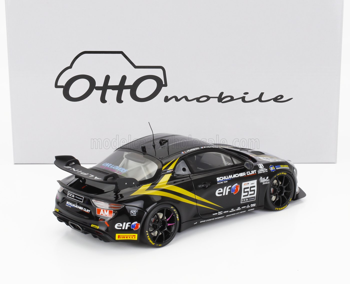 ALPINE - A110 GT4 TEAM SCHUMACHER CLRT N 55 GT4 EUROPEAN SERIES SEASON 2024 PASCAL HUTEAU - LAURENT HURGON - BLACK GOLD - Vroomi