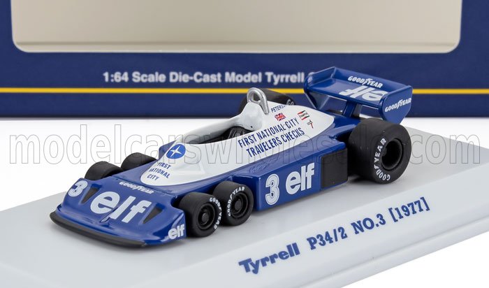 TYRRELL - F1 P34/2 ELF 6 RUOTE N 3 STAGIONE 1977 RONNIE PETERSON - BLU BIANCO