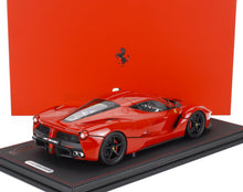 FERRARI - LAFERRARI 2013 - CERCHI NERI - CON VETRINA - ROSSO CORSA