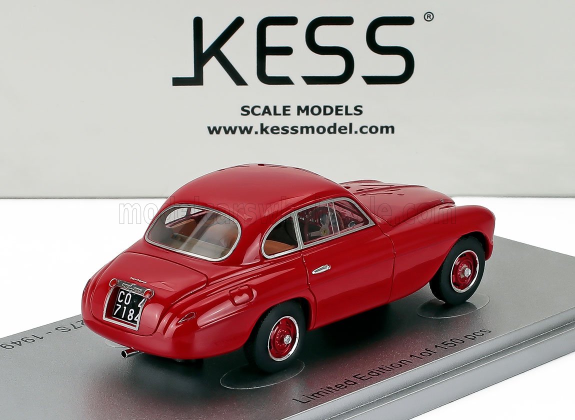 FERRARI - 166 sn027S INTER TOURING COUPE 1949 - RED - Vroomi