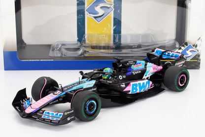ALPINE  F1 A524 TEAM BWT ALPINE 31 GP DEL BRASILE 2024 ESTEBAN OCON - NERO BLU ROSA - Vroomi