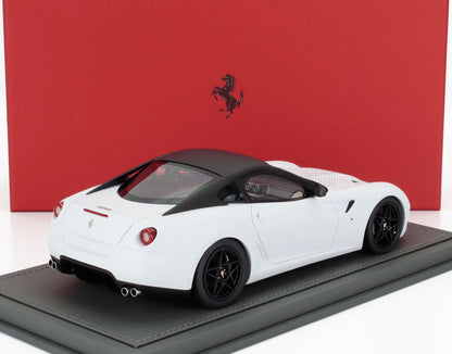 FERRARI - 599 GTB FIORANO 2007 - CAMBIO F-1 - CON VETRINA - BIANCO OPACO - NERO