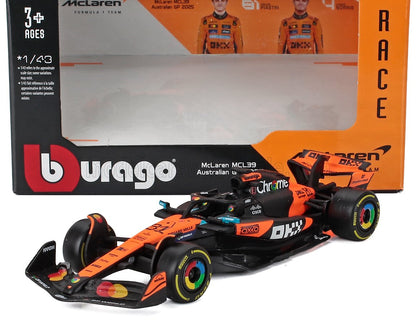 McLAREN - F1  MCL39 TEAM MCLAREN N 81 STAGIONE GP 2025 OSCAR PIASTRI - ARANCIONE NERO