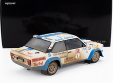 FIAT - 131 ABARTH (versione notturna e sporca) N 1 VINCITORE RALLY 1000 LAGHI 1980 MARKKU ALEN - ILKKA KIVIMAKI - BIANCO AZZURRO