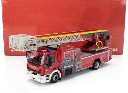 IVECO FIAT - EUROCARGO MAGIRUS TRUCK TTL M32L-AS SCALA GIREVOLE SAPEURS POMPIERS 2012 - ROSSO BIANCO - Vroomi