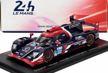 Modello in scala 1/43 dell'auto da corsa Oreca 07 Gibson United Autosports Le Mans 24h 2025 in rosso e blu navy, disponibile su Vroomi.