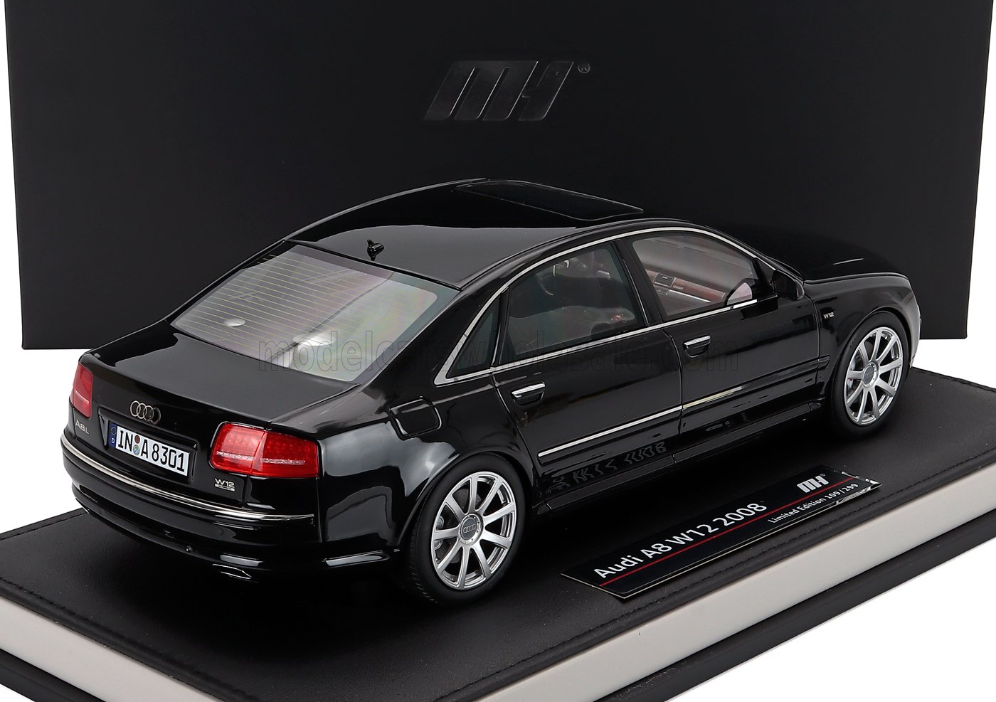 AUDI - A8 L W12 QUATTRO 2008 - BLACK - Vroomi