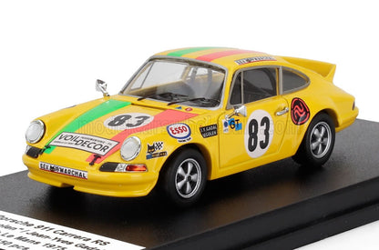 TROFEU - 1/43 - PORSCHE - 911 CARRERA RS COUPE TEAM JEAN YVES GADAL N 83 24h LE MANS 1975 ANDRE GAHINET (SEGOLEN) - JEAN YVES GADAL - GIALLO