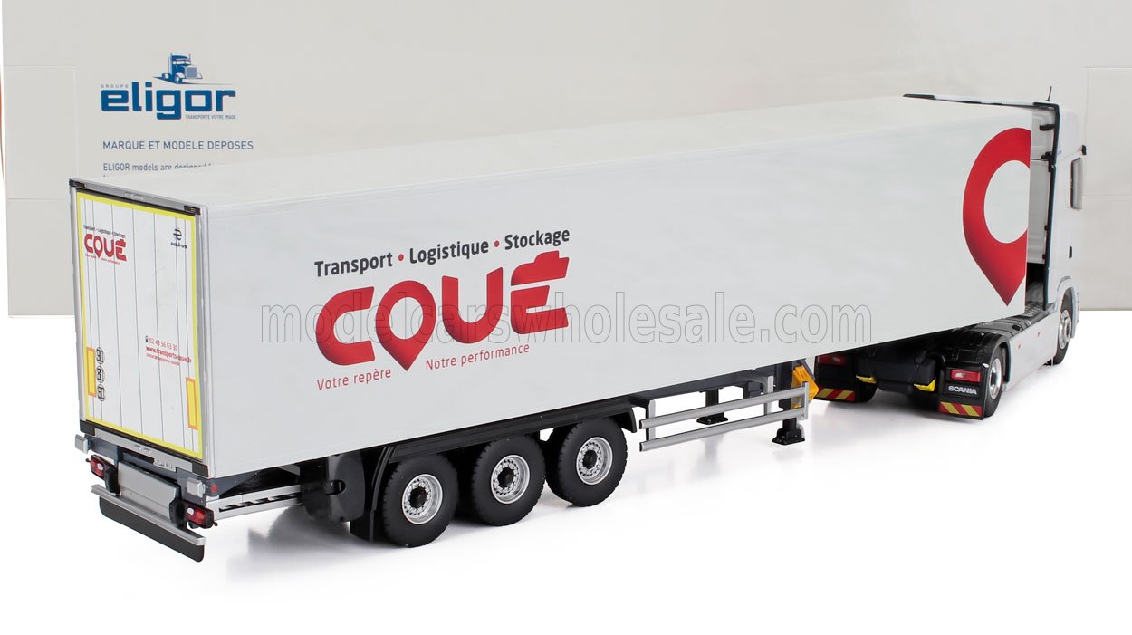 SCANIA - CAMION S500 CASSONATO COUE TRANSPORTS 2021 - BIANCO ROSSO - Vroomi