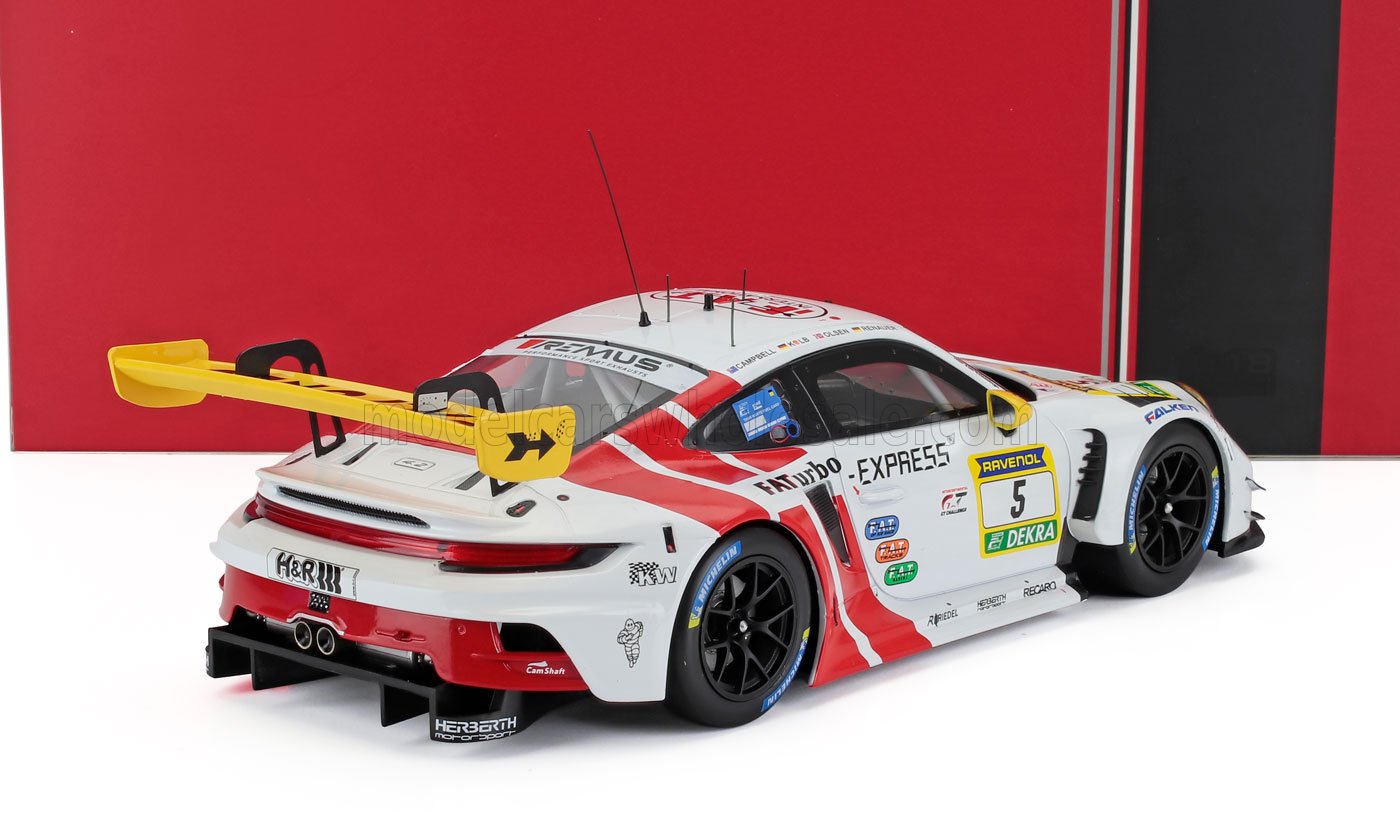PORSCHE - 911 992 GT3 R TEAM HERBERTH MOTORSPORT N 5 24h NURBURGRING 2024 ROBERT RENAUER - VINCENT KOLB - DENNIS OLSEN - MATT CAMPBELL - BIANCO ROSSO