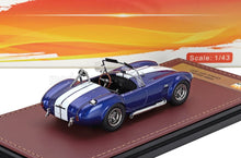 FORD USA - SHELBY COBRA 427 S/C SPIDER OPEN 1966 - BLUE WHITE - Vroomi