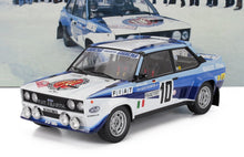 FIAT - 131 ABARTH TEAM FIAT ITALIA (versione notturna) N 10 VINCITORE RALLY MONTECARLO 1980 WALTER ROHRL - CHRISTIAN GEISTDORFER - BIANCO 2 TONI BLU