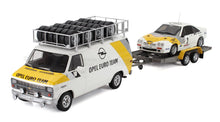 Set di modellini Opel Euro Team: furgone e auto da rally, ora in vendita su Vroomi