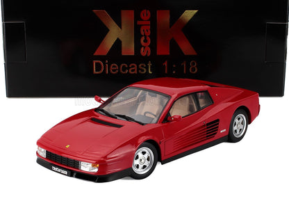 Modellino in scala 1:18 della Ferrari Testarossa rossa della KK Scale, disponibile su Vroomi.