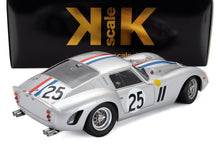 FERRARI - 250 GTO 3.0L V12 COUPE TEAM ECURIE FRANCORCHAMPS N 25 4° posto 24 ore di LE MANS 1963 LEON DERNIER ELDE - PIERRE DUMAY - ARGENTO