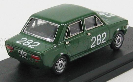 Modellino di auto da corsa vintage verde con il numero 282 sulle portiere e sul tetto, disponibile su Vroomi.
