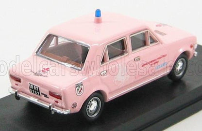 Macchinina vintage rosa con sirena blu, porte e ruote super dettagliate, disponibile su Vroomi.