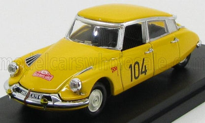 CITROEN - DS19 N 104 RALLY MONTECARLO 1962 MAUREL - CURVA - GIALLO