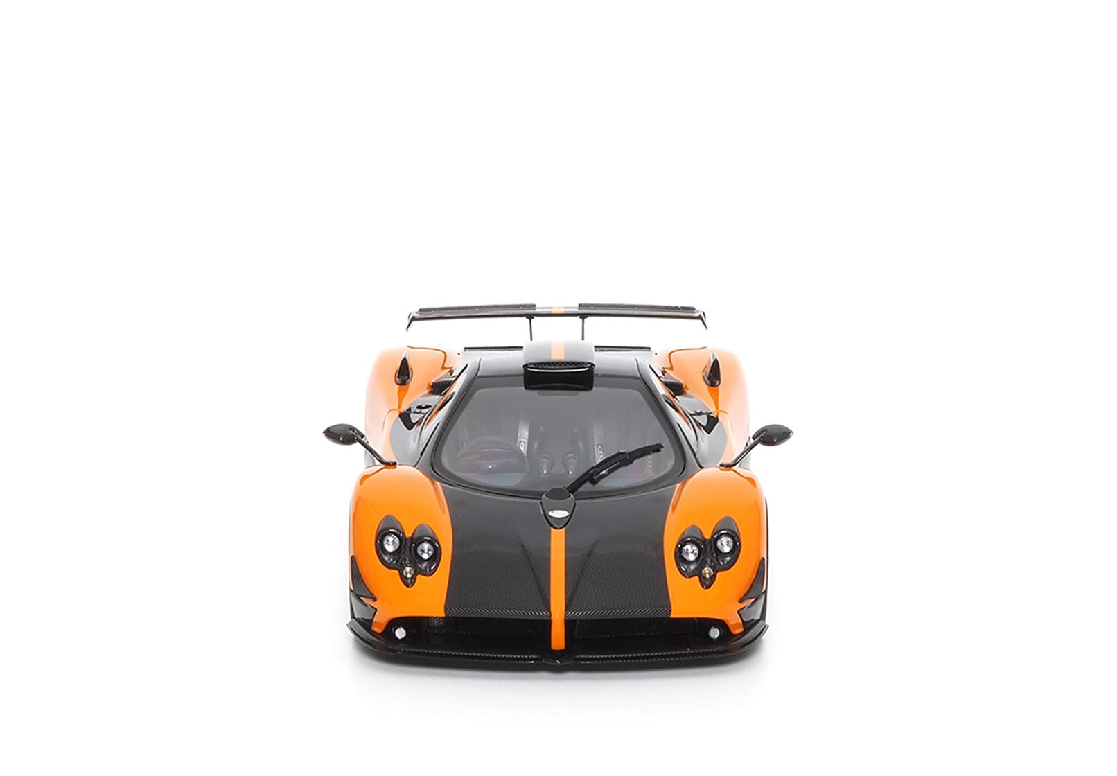 PAGANI ZONDA CINQUE COUPE DIECAST FULL OPEN ARANCIO ST. TROPEZ - PACCHETTO SPECIALE - Vroomi