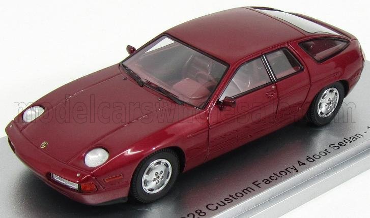 PORSCHE - 928 CUSTOM FACTORY 4-DOOR SEDAN 1986 - RED MET - Vroomi