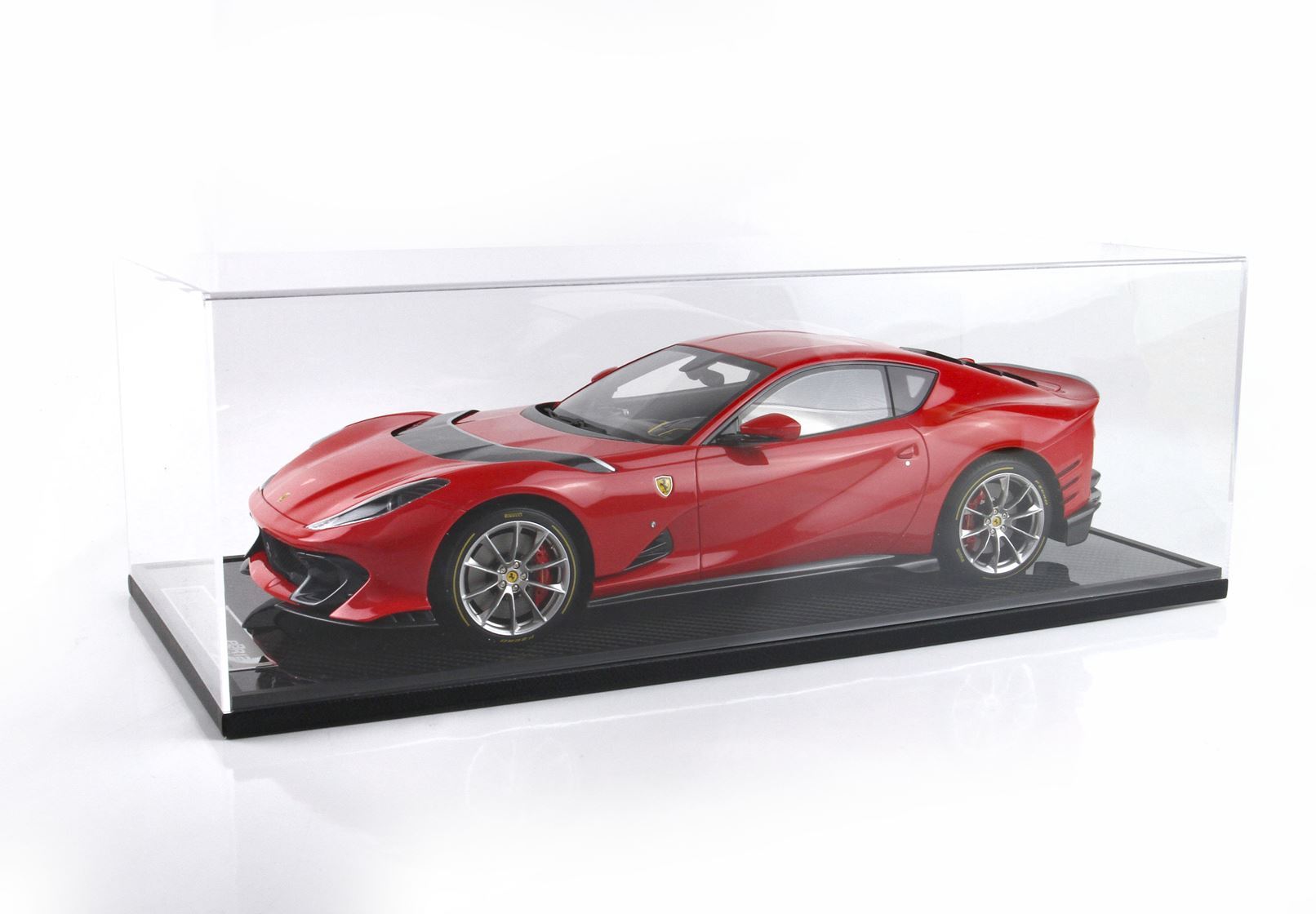 FERRARI 812 COMPETIZIONE DETTAGLI ARGENTO ROSSO CORSA 322 - Vroomi