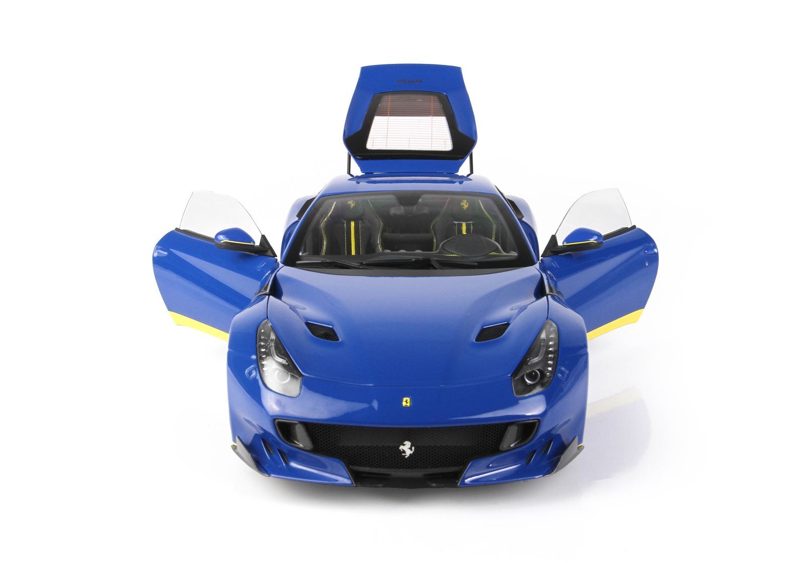 FERRARI F12 TDF AZZURRO DINO E DETTAGLIO GIALLO - Vroomi