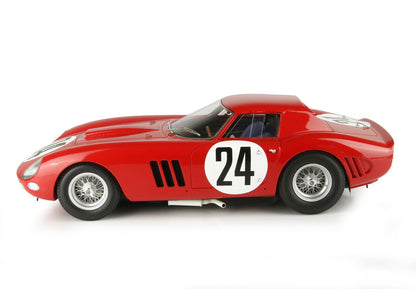 Classic red race car with number 24, wire wheels, and Vroomi availability