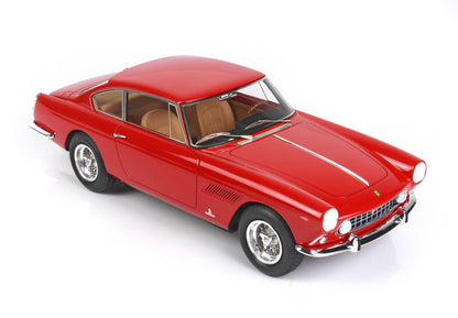 Red classic vintage Ferrari model car with tan interior, available for purchase on Vroomi