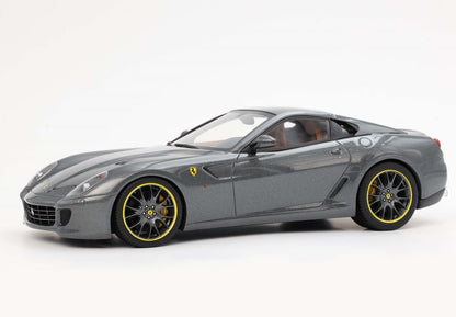 FERRARI 599 GTB FIORANO 2006 CAMBIO AUTOMATICO - FATTO IN ITALIA GRIGIO SILVERSTONE INTERNI COLORE CUOIO - Vroomi