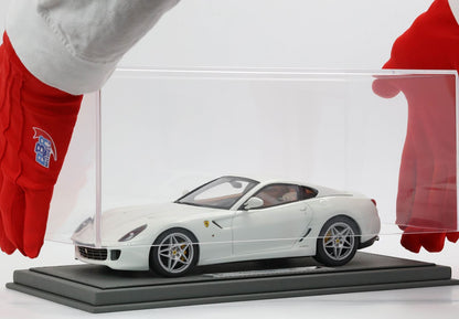 FERRARI 599 GTB FIORANO 2006 CAMBIO AUTOMATICO - FATTO IN ITALIA BIANCO AVUS INTERNI COLORE CUOIO - Vroomi