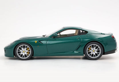 FERRARI 599 GTB FIORANO 2006 SU MISURA - FATTA IN ITALIA UNICO ESEMPLARE VERDE PINO - INTERNI CREMA E VERDE - Vroomi