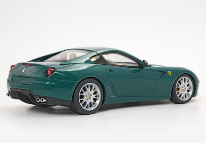 FERRARI 599 GTB FIORANO 2006 SU MISURA - FATTA IN ITALIA UNICO ESEMPLARE VERDE PINO - INTERNI CREMA E VERDE - Vroomi