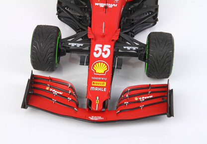FERRARI SF21 GRAN PREMIO DEL MADE IN ITALY E DELL'EMILIA ROMAGNA CARLOS SAINZ AUTO N. 55 PNEUMATICI INTERMEDI VERDI - Vroomi