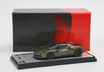 FERRARI 296 GTB VERDE MANZONI LUCIDO E CAPPELLO - Vroomi