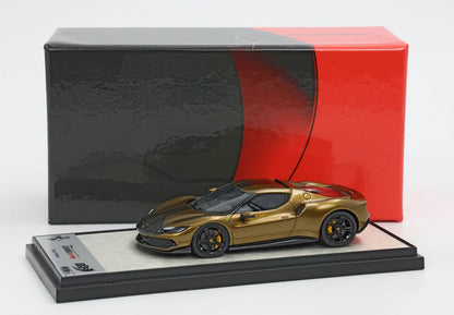 FERRARI 296 ASSETTO FIORANO VERDE VOLTERRA LUCIDO E CAPPELLINO - Vroomi