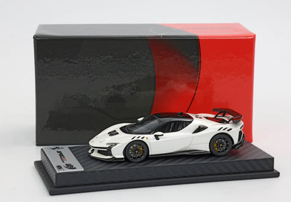 FERRARI SF90 XX STRADALE BIANCO FUJI LUCIDO E TETTO NERO - Vroomi