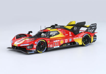 FERRARI 499P AUTO N. 51 - 3° POSTO ALLA 24 ORE DI LE MANS 2024 PILOTI PIER GUIDI GIOVINAZZI CALADO - Vroomi