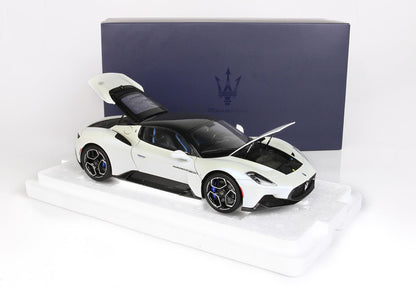 MASERATI MC20 DIECAST FULL OPEN BIANCO AUDACE TETTO NERO - Vroomi