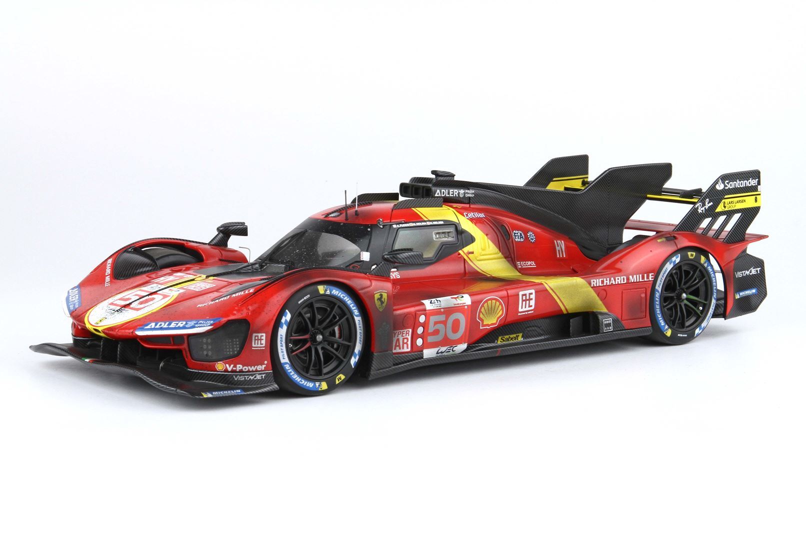 FERRARI 499P 24H LE MANS CAR N. 50 2023 EDIZIONE LIMITATA SPORCA FINE GARA - Vroomi