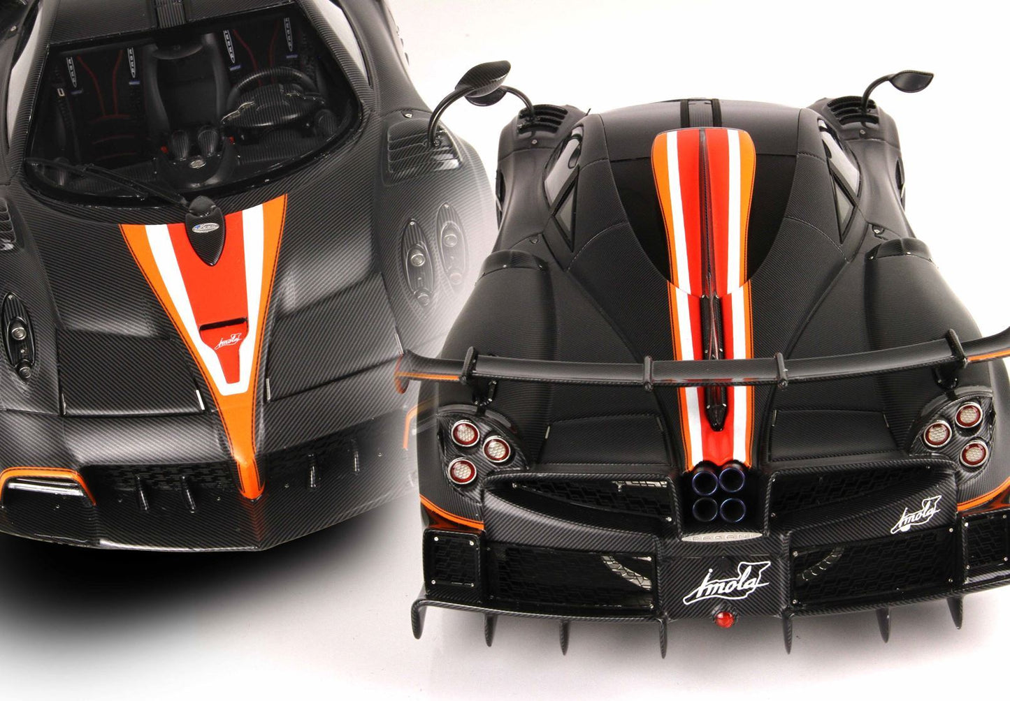 PAGANI IMOLA 2020 FIBRA DI CARBONIO OPACA NERA - Vroomi