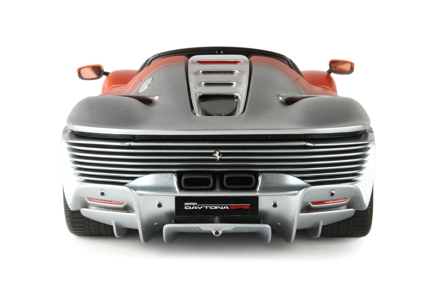 FERRARI DAYTONA SP3 SERIE ICONA GRIGIO METALLIZZATO OPACO E ARANCIO MET - Vroomi
