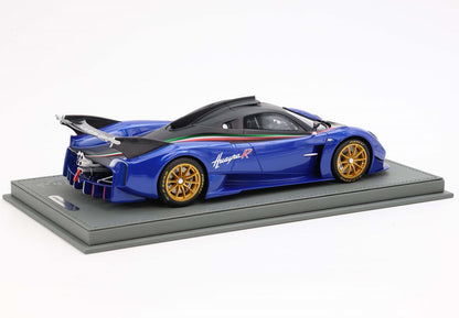 PAGANI HUAYRA R NERO OPACO E BLU FRANCIA - Vroomi