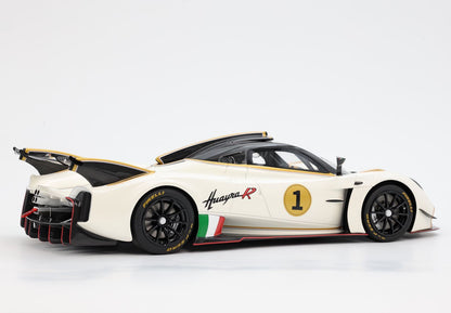 PAGANI HUAYRA R BIANCO BENNY E TETTO IN CARBONIO LUCIDO - Vroomi